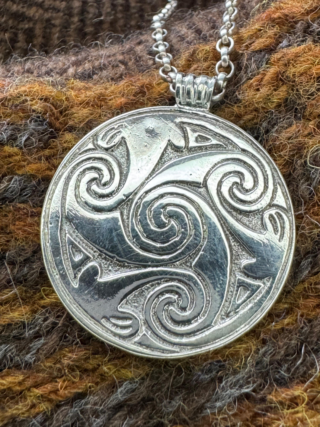 Pictish Brough of Birsay Pendant in Sterling Silver
