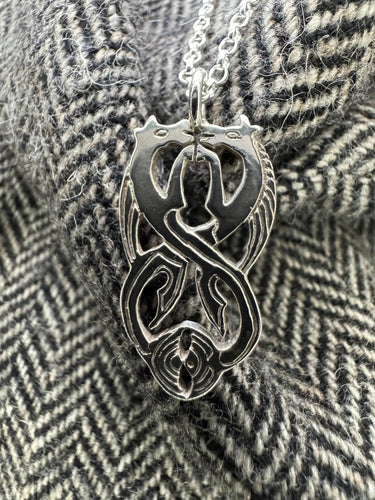 Pictish kelpie pendant in silver