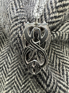 Pictish kelpie pendant in silver