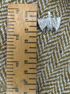 Pictish Bat Pendant in Silver