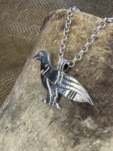 Load image into Gallery viewer, Tyrie Raven Stone "Scurry" symbol pendant