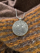 Load image into Gallery viewer, Large Aberlemno Pictish Stone Swirl Pendant