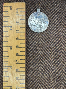 Pictish Brough of Birsay Pendant in Sterling Silver