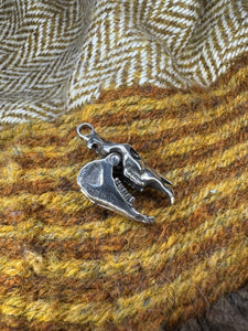 Mari Lwyd Horse skull Pendant