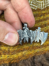 Load image into Gallery viewer, Pictish Bat Pendant in Silver