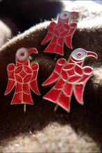 Load image into Gallery viewer, Merovingian Eagle/Raven Brooch in Bronze or Sterling Silver