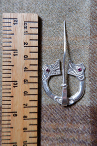 Pictish Dragon Brooch in Sterling Silver
