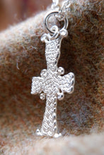 Load image into Gallery viewer, Pictish Migvie Stone Cross Pendant in Sterling Silver