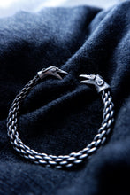 Load image into Gallery viewer, Raven Arm Ring/Torc in Sterling Silver or Bronze