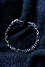 Load image into Gallery viewer, Raven Arm Ring/Torc in Sterling Silver or Bronze