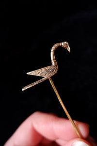 Bird Pin with Emerald Eyes Based on a find from the Galloway Hoard - Silver