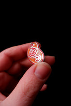 Load image into Gallery viewer, Pictish Brooch with a Swirly Pattern and Enamel - Sterling Silver