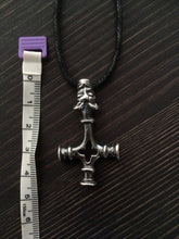 Load image into Gallery viewer, Icelandic Wolf Cross in Sterling Silver or Bronze