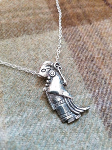 Tuna Viking Valkyrie Pendant in Silver or Gold Plated