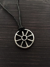 Load image into Gallery viewer, Wheel of Taranis Pendant in Sterling Silver or Bronze