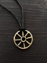 Load image into Gallery viewer, Wheel of Taranis Pendant in Sterling Silver or Bronze