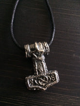 Load image into Gallery viewer, Ödeshög Mjolnir / Thor&#39;s Hammer Pendant in Sterling Silver or Bronze