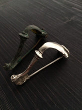 Load image into Gallery viewer, Ancient Roman Trumpet Type Brooch / Fibula Replica in Silver