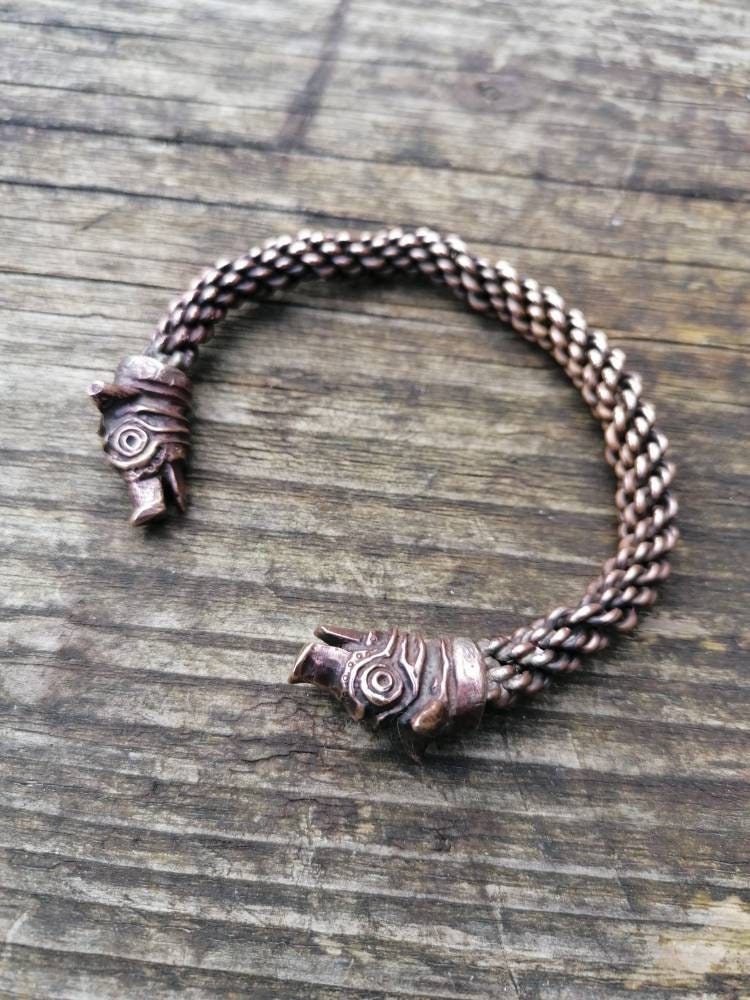 Carnyx Arm Ring made from Bronze or Silver