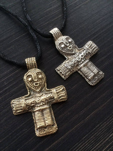 Birka style Viking Christian Crucifix in Gold or Silver