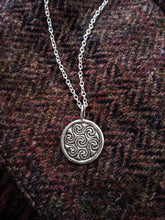 Load image into Gallery viewer, Aberlemno Pictish Stone Swirl Pendant in Silver