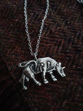 Load image into Gallery viewer, Burghead Bull Pictish Pendant in Sterling Silver