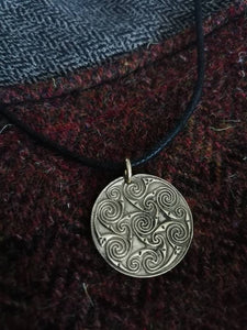 Celtic Hanging bowl pendant (6-7th century) in Silver