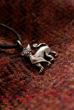 Load image into Gallery viewer, Pictish Cat Pendant in Silver