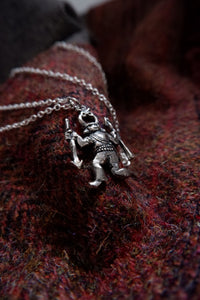 Norse Spear dancer pendant in Sterling silver - Woden?