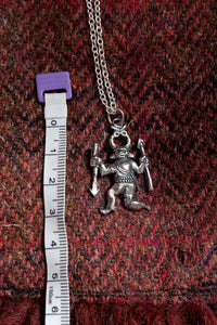 Norse Spear dancer pendant in Sterling silver - Woden?