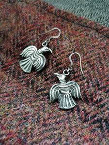 Great Heathen Army Raven earrings in sterling silver