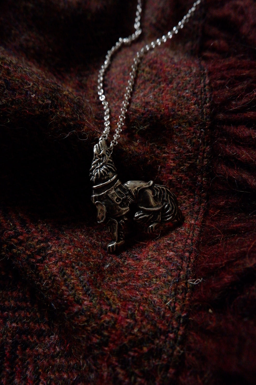 Gelezinis Vilkas (Iron Wolf) Pendant in Sterling Silver or Bronze
