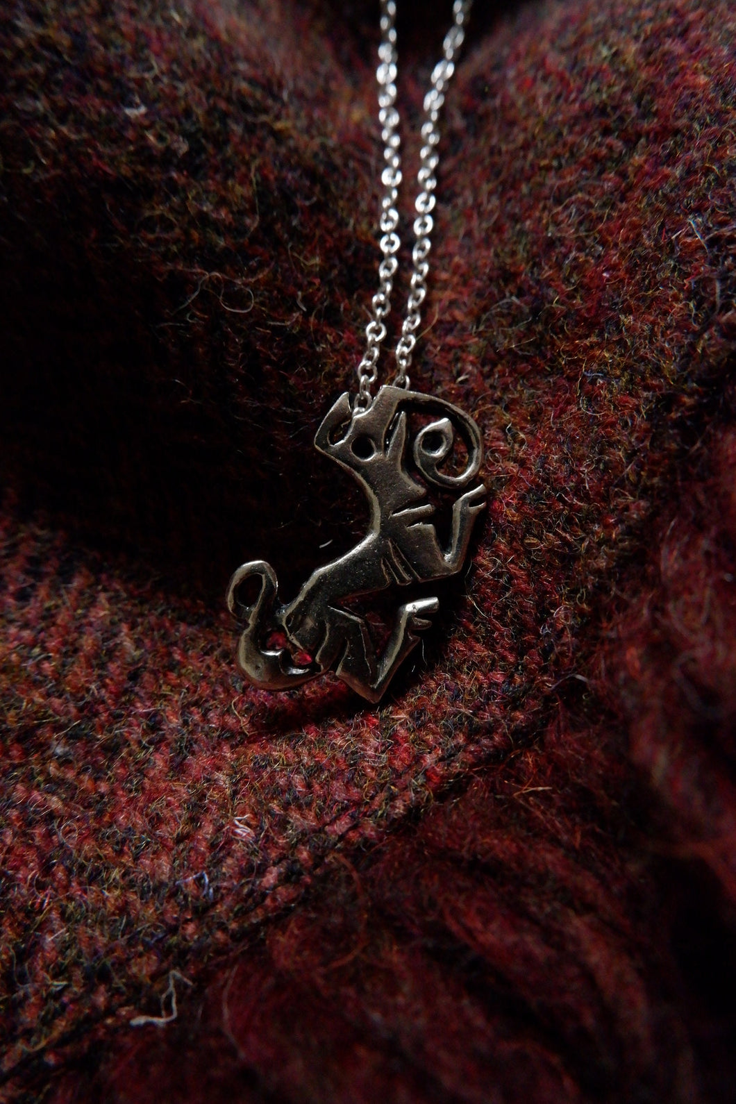 Galloway Hoard Dog Pendant in Sterling Silver
