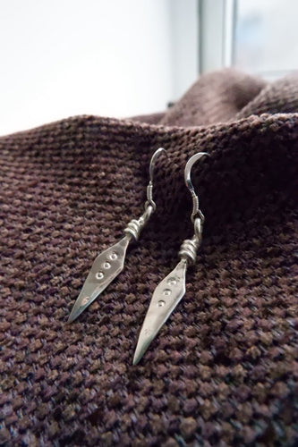 Odin's Spear/ Gungnir Earrings in Sterling Silver, Gold or Bronze