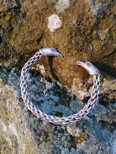 Morrigan's Crows - Twisted Wire Arm Ring in Sterling Silver